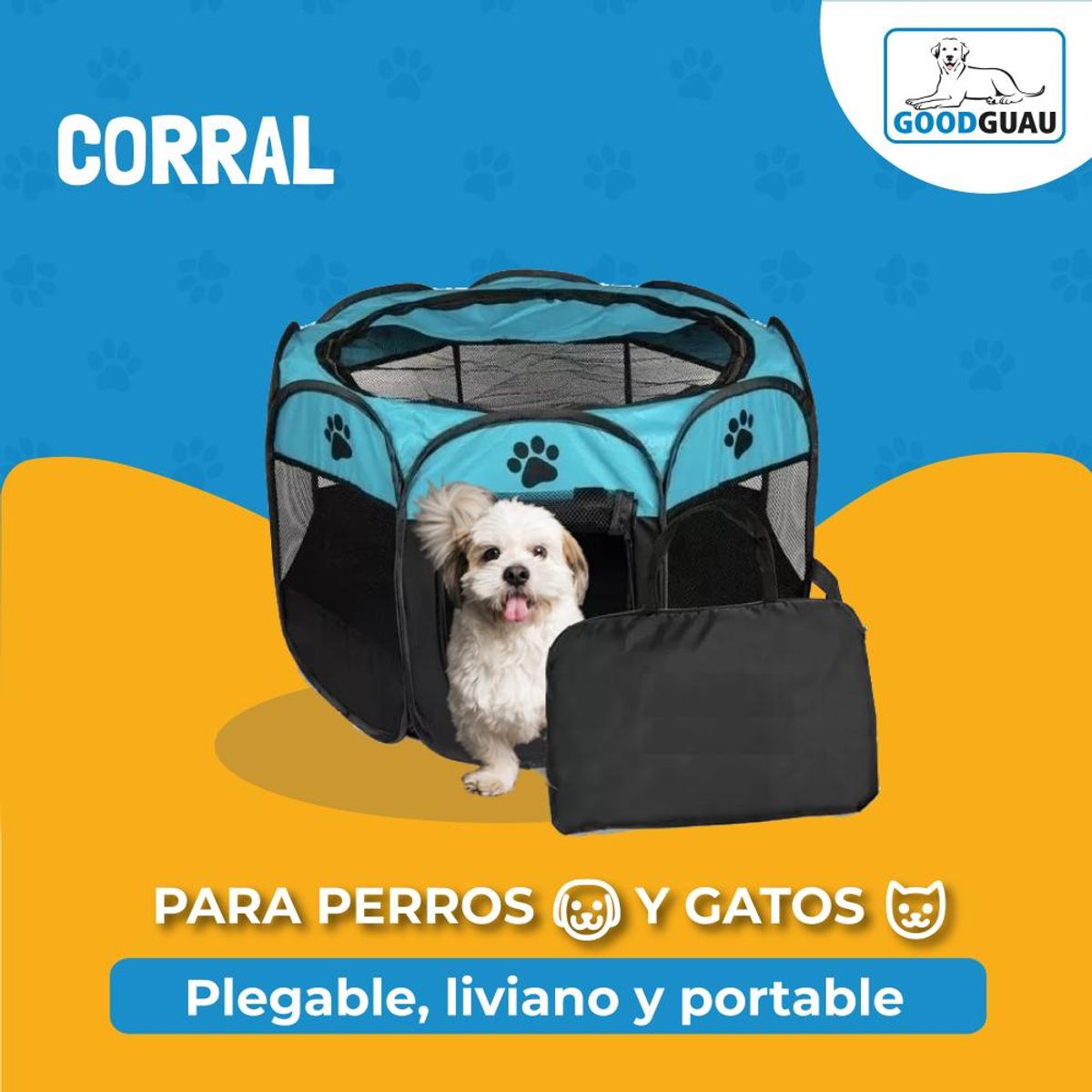 GOODGUAU - Corral Plegable - Tamaño S