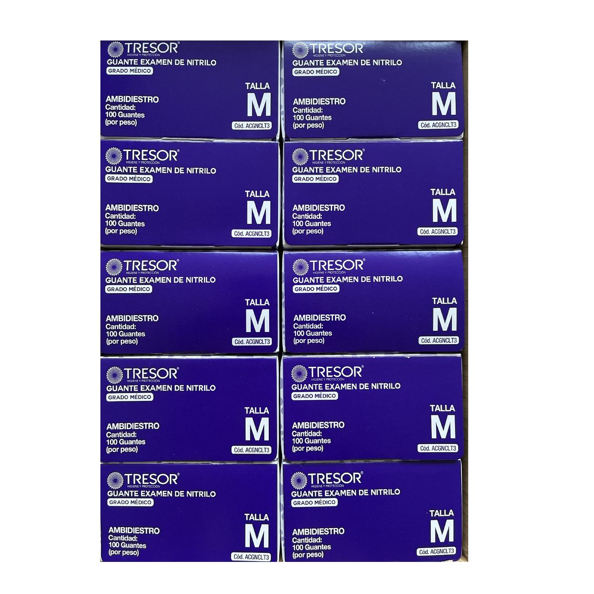 REUTTER - Guantes de Nitrilo Azul cobalto 1000 unidades  talla M