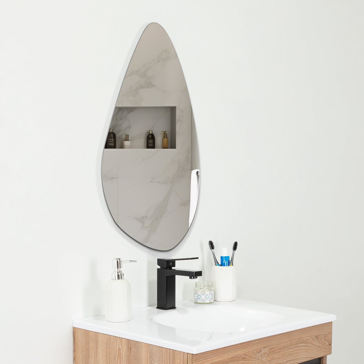 TUHOME - Espejo Wany Irregular 65x40x19 Cm