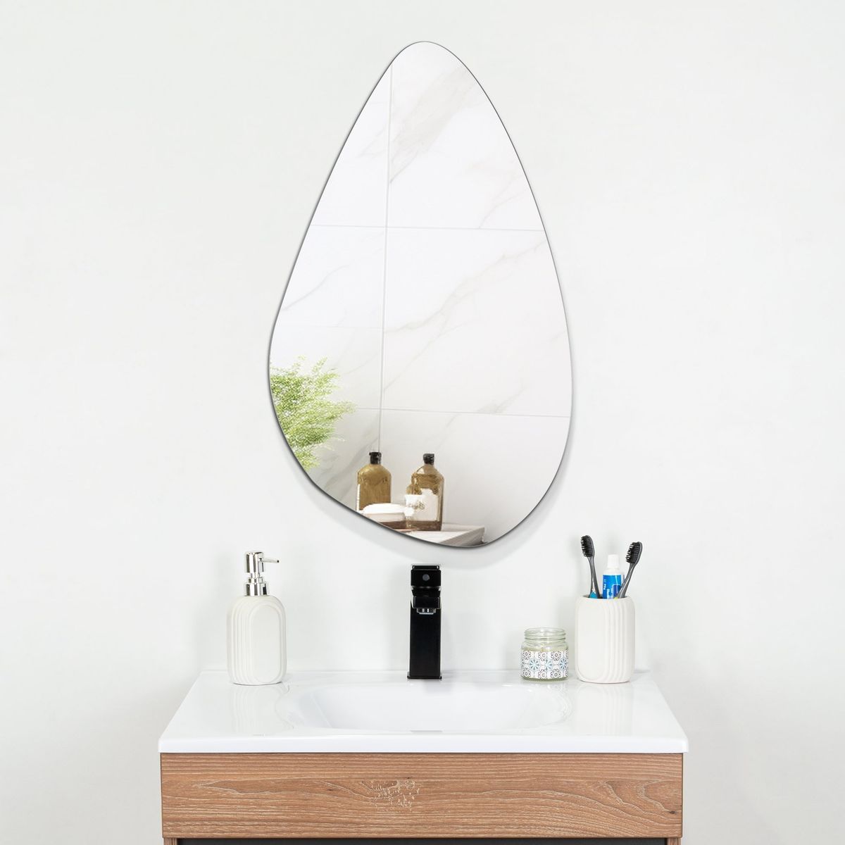 TUHOME - Espejo Wany Irregular 65x40x19 Cm