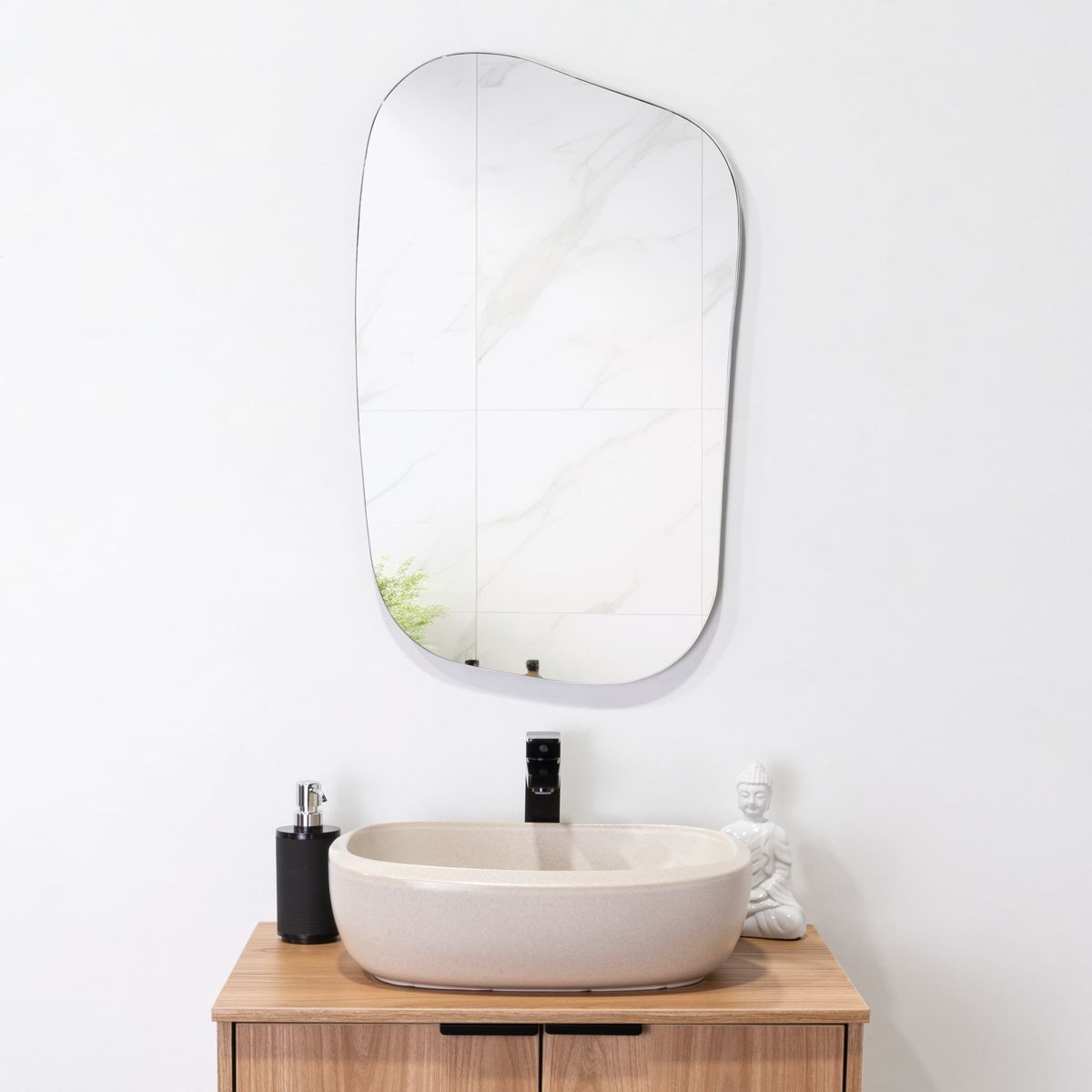 TUHOME - Espejo Mery Irregular 70x45x18 Cm