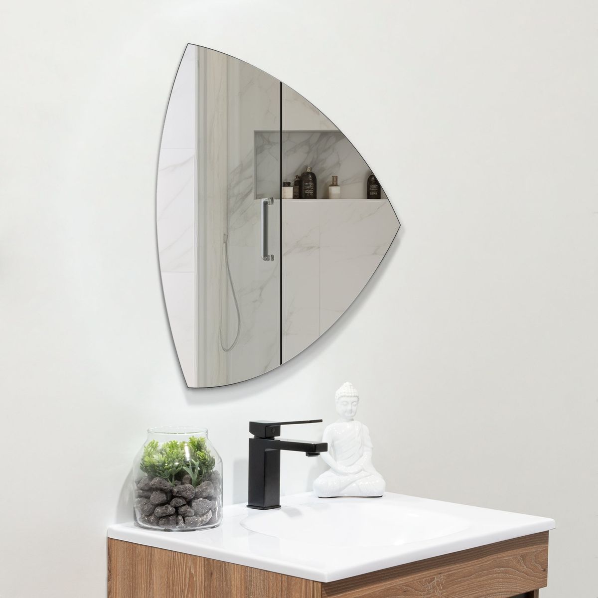 TUHOME - Espejo Waxi Irregular 60x60x19 Cm