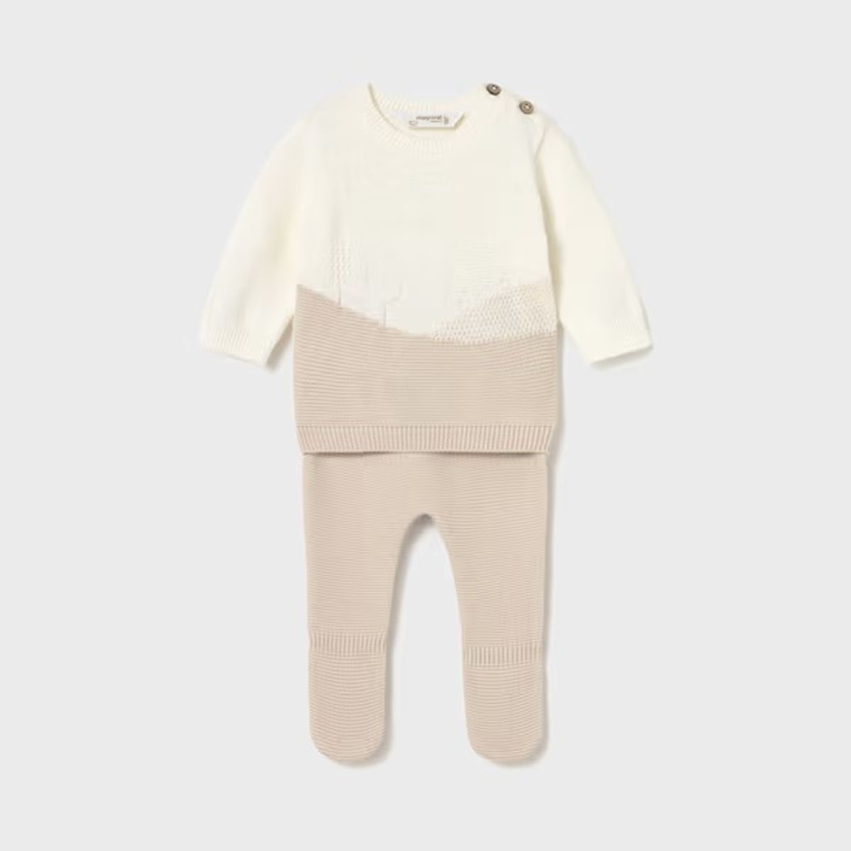 MAYORAL - Conjunto polaina y jersey tricot recién nacido