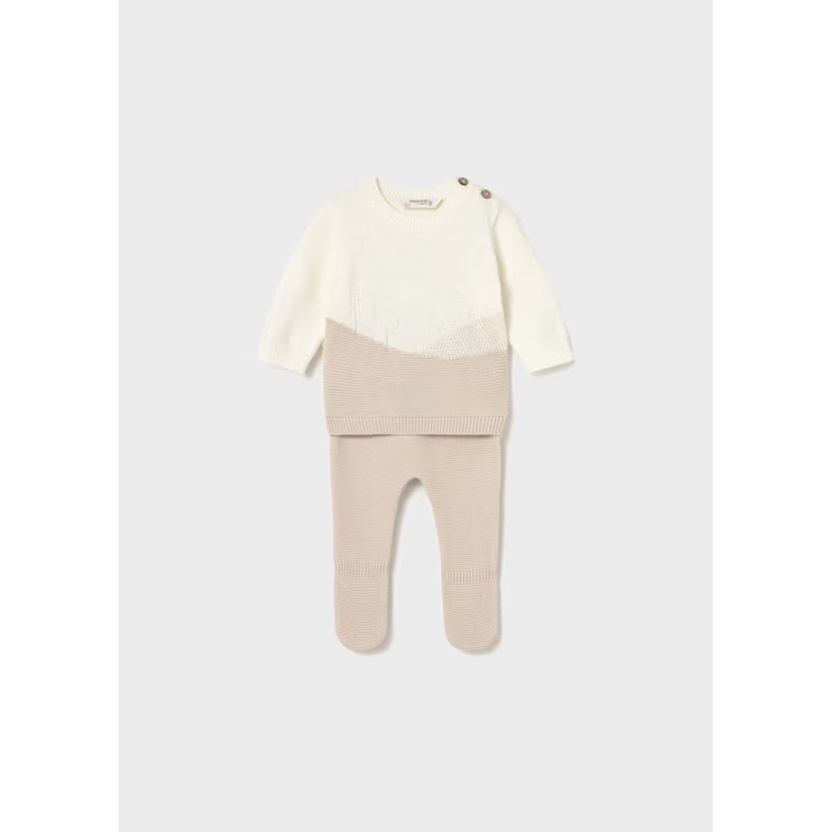 MAYORAL - Conjunto polaina y jersey tricot recién nacido