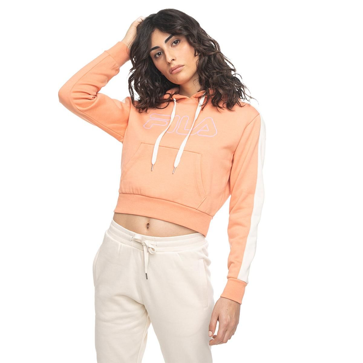 FILA - Polerón Fila Basic Colors Mujer Naranjo