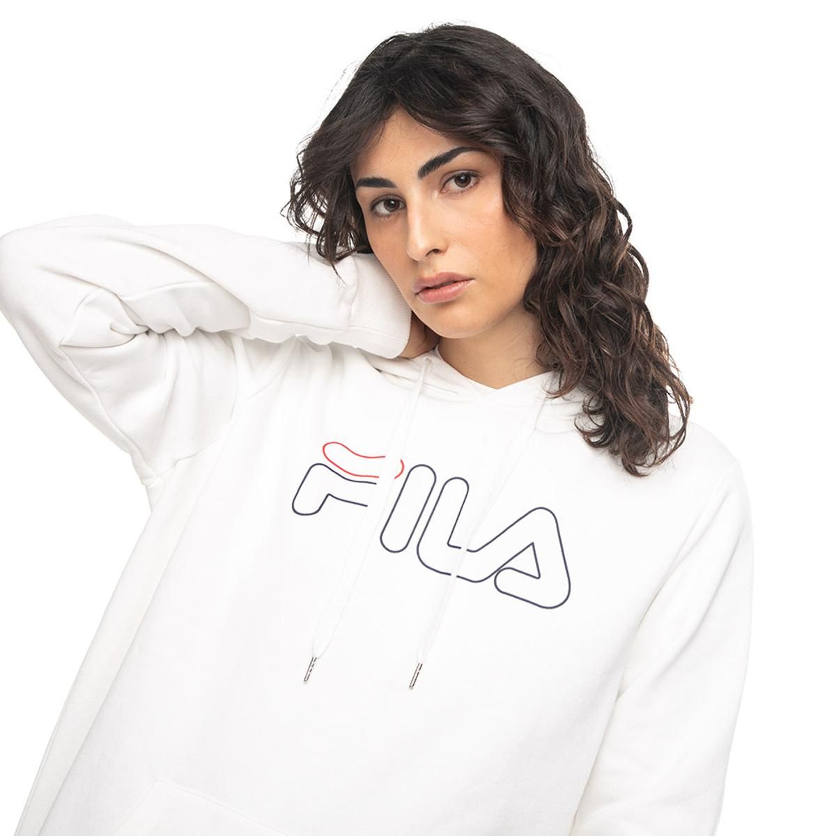 FILA - Polerón Fila Basic Outline Mujer Blanco