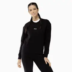 FILA - Polerón Comfort Classic Light Mujer Negro