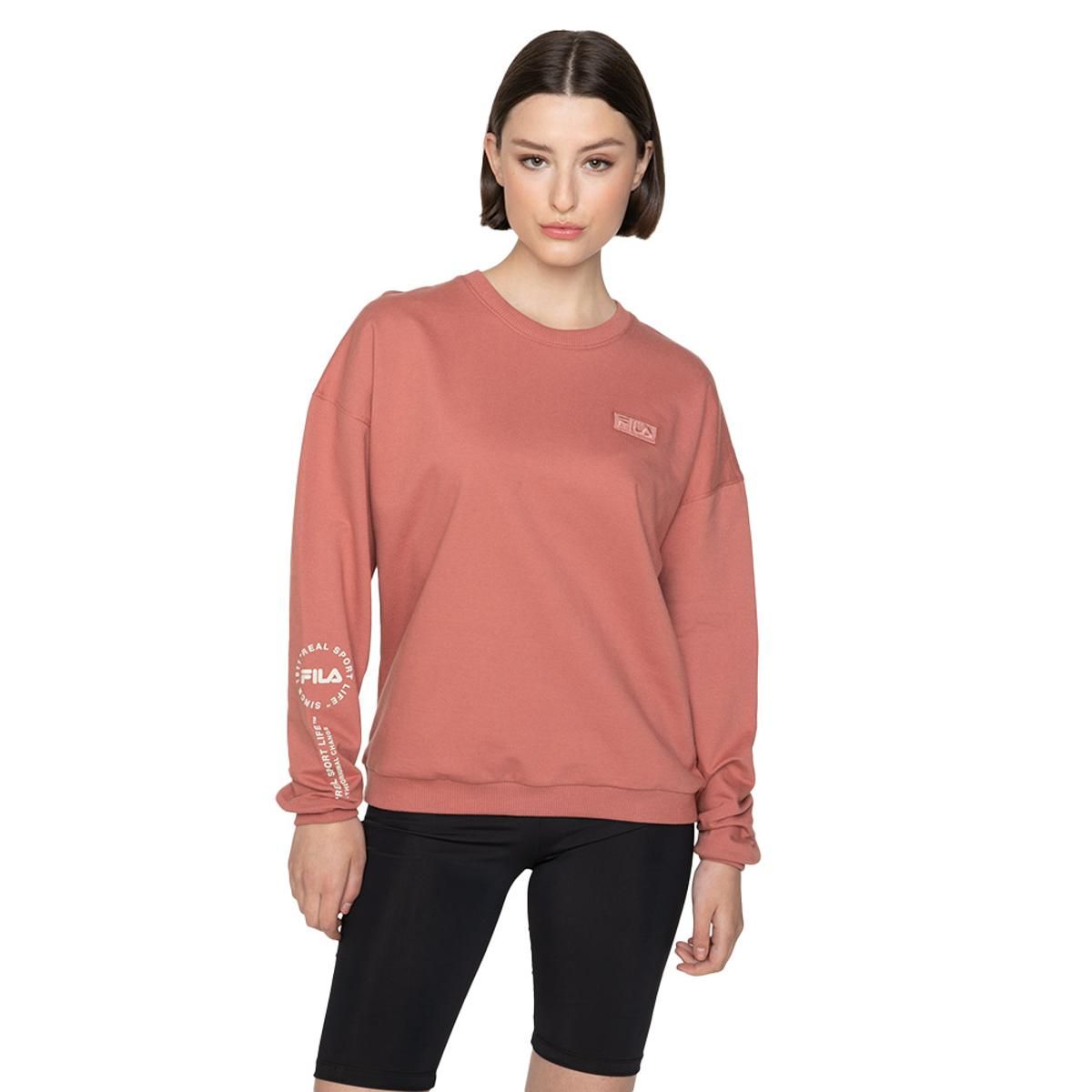FILA - Polerón Fila Essential II Mujer Naranjo