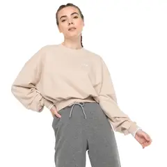 FILA - Polerón Cropped Mujer Beige