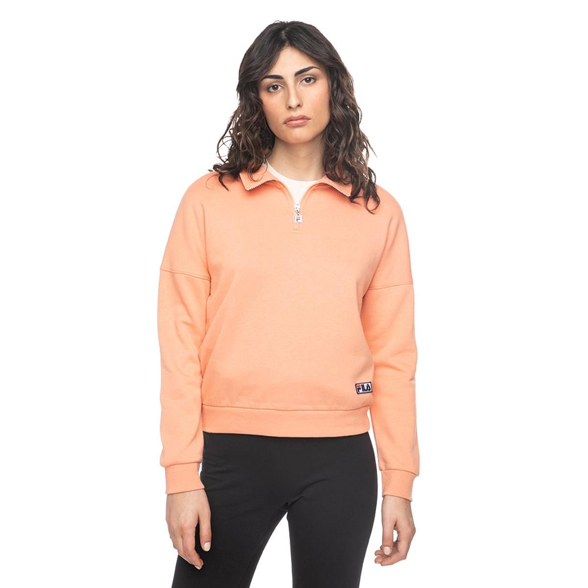 FILA - Polerón Fila Basic Classic LT Mujer Naranjo