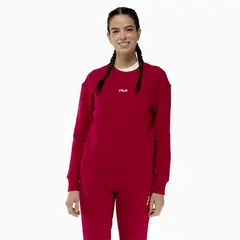 FILA - Polerón Comfort Classic Light Mujer Rojo