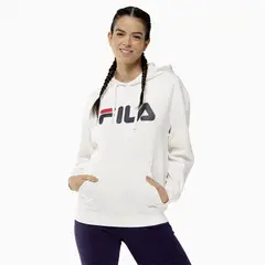 FILA - Polerón Comfort Letter II Mujer Blanco