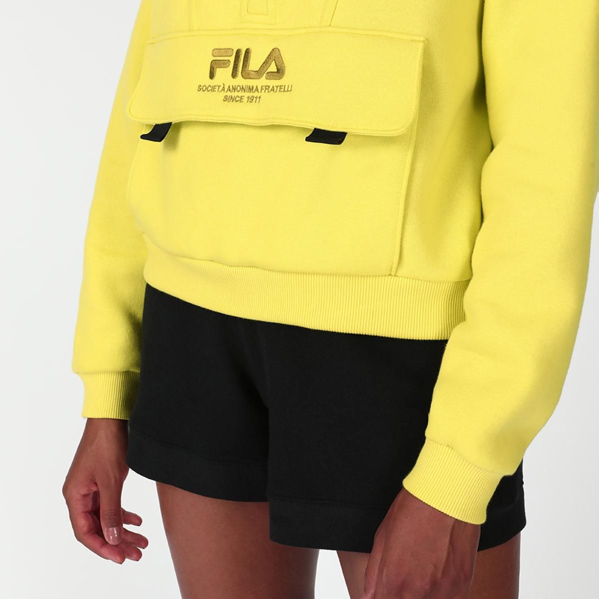FILA - Polerón Fila Anorak Street Express Comfy Mujer Verde