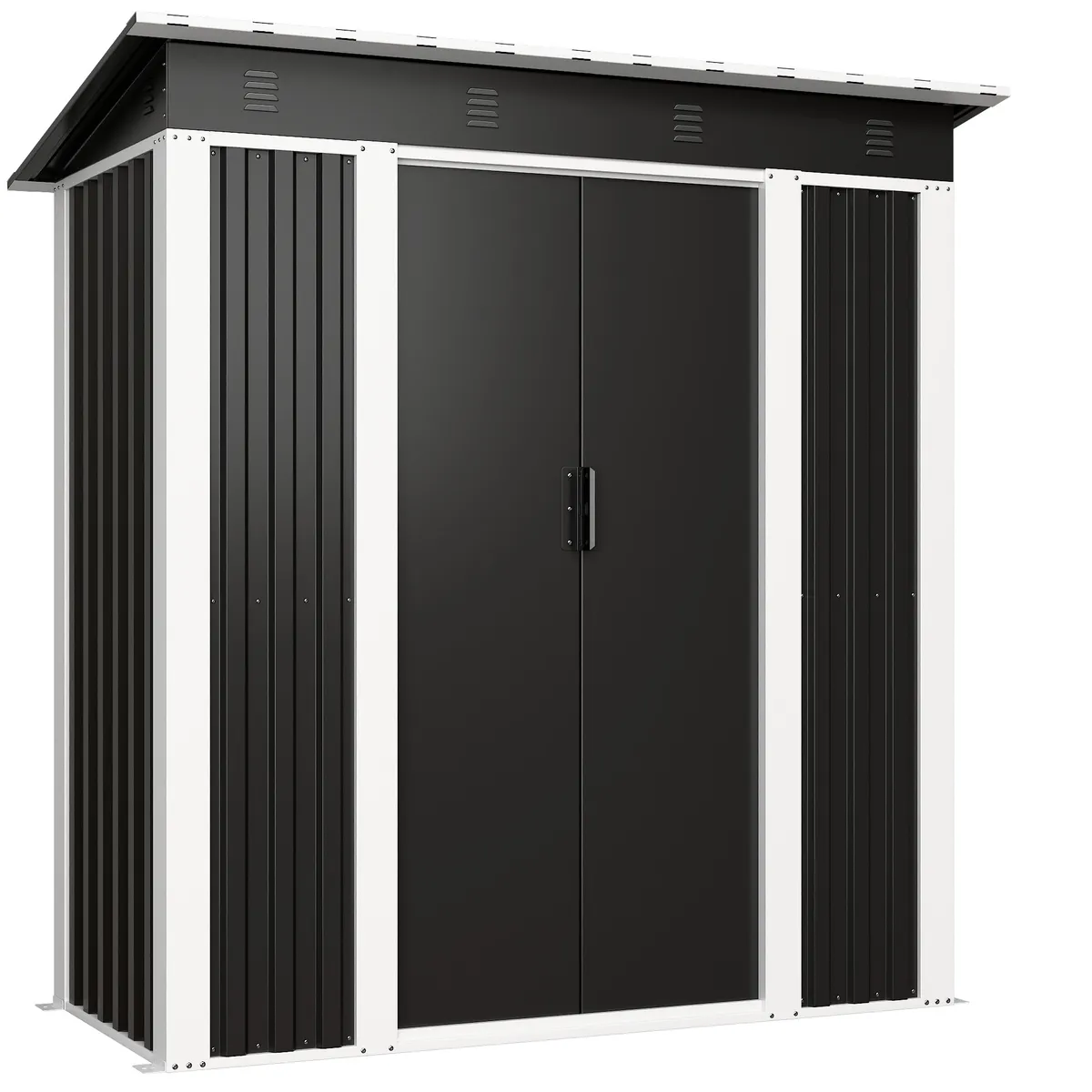 GENERICO - Bodega exterior techo simple 180x90 1.62 M2 - Linea Black SS-01