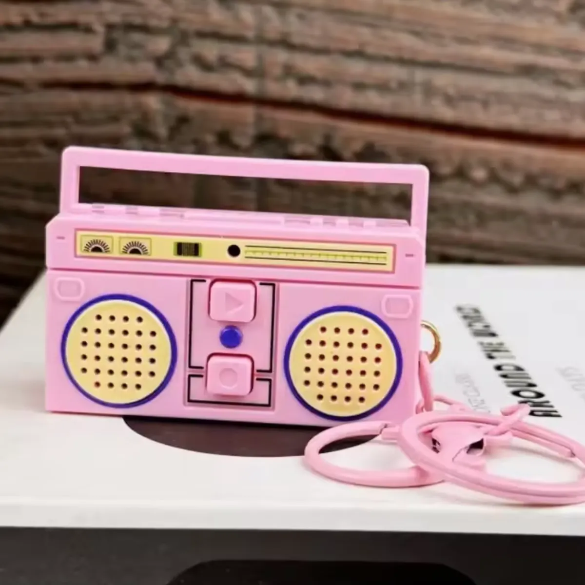 GENERICO - Llavero grabadora radio para recordar compras - Rosa - 10
