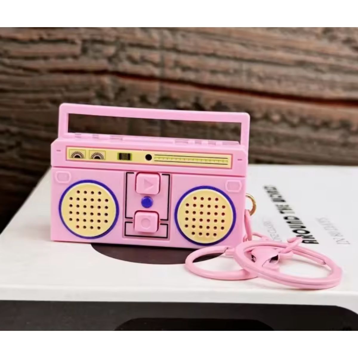 GENERICO - Llavero grabadora radio para recordar compras - Rosa - 10