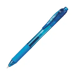 PENTEL - Lápiz Ener Gel X Retráctil 05mm Azul Claro