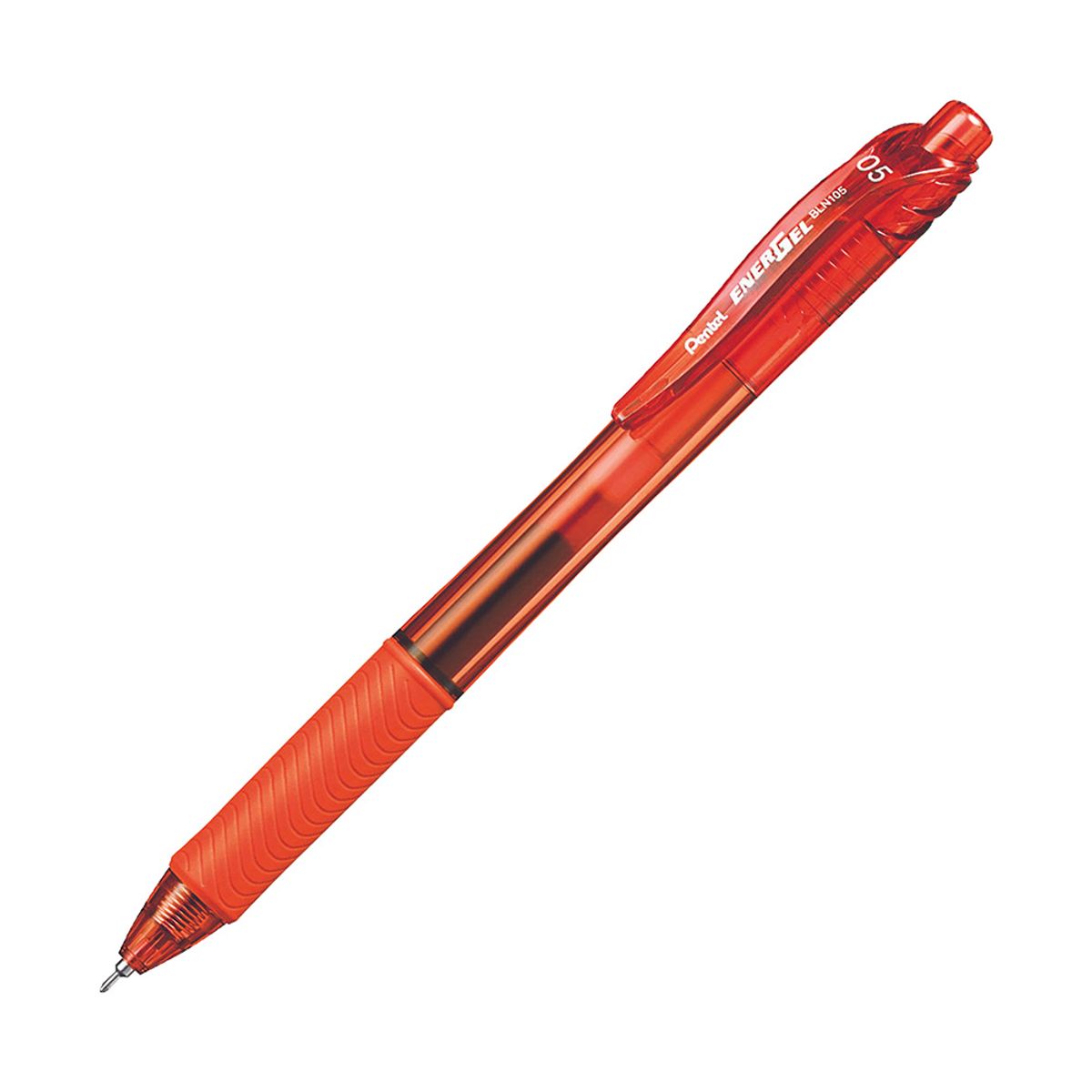PENTEL - Lápiz Ener Gel X Retráctil 05mm Pentel Naranjo