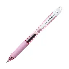 PENTEL - Lápiz Ener Gel X Retráctil 05mm Cuerpo Rosado Pastel Tinta Negra