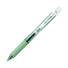 PENTEL - Lápiz Ener Gel X Retráctil 05mm Cuerpo Verde Pastel Tinta Negra