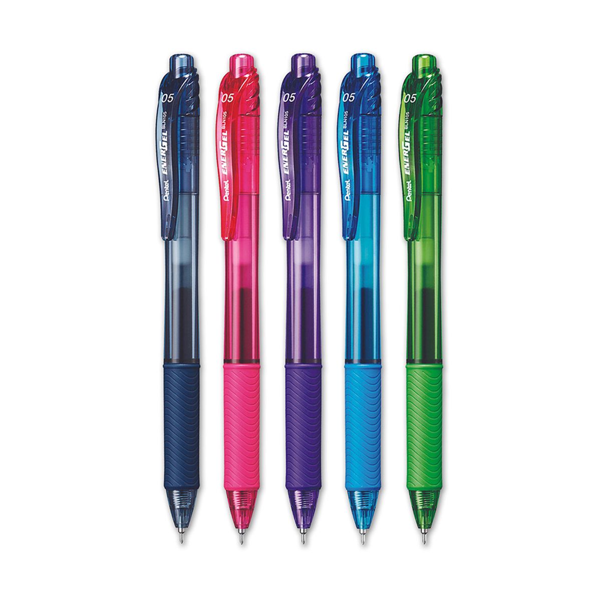 PENTEL - Set 5 Lápiz Ener Gel X Retráctil 05mm Pentel Set 02