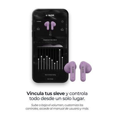 Imagen 2 del producto Audifonos Inalambricos Bluetooth PureX Morado