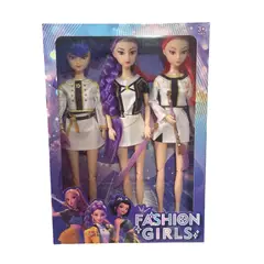 GENERICO - Pack Muñecas Guerreras Kpop Rumi Mira Zoey 30cm Luz Musica