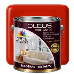 KENT - OLEO BRILLANTE PREMIUM - MULTISUPERFICIES - GALON ROJO FUEGO