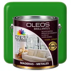 KENT - OLEO BRILLANTE PREMIUM - MULTISUPERFICIES - GALON VERDE MANZANA