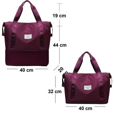 Imagen 2 del producto Bolso Cartera Mujer Hombro Plegable Tote Bag Daily Casual Impermeable Deportivo Viaje Expansible