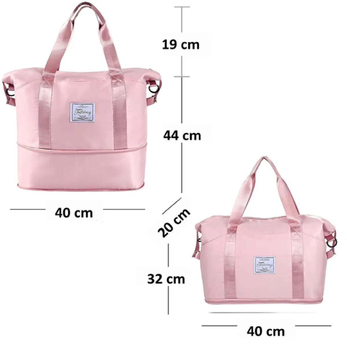 GENERICO - Bolso Cartera Mujer Hombro Plegable Tote Bag Daily Casual Impermeable Deportivo Viaje Expansible
