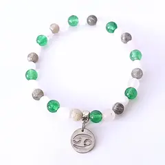 GENERICO - Pulsera Signo zodiacal Cáncer con dije delicado