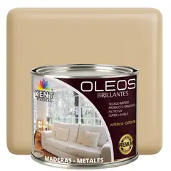 KENT - OLEO BRILLANTE PREMIUM - MULTISUPERFICIES - MEDIO GALON BEIGE NATURAL