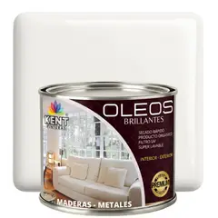 KENT - OLEO BRILLANTE PREMIUM - MULTISUPERFICIES - MEDIO GALON BLANCO PERFECTO