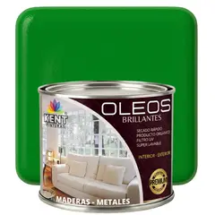 KENT - OLEO BRILLANTE PREMIUM - MULTISUPERFICIES - MEDIO GALON VERDE MENTA INTENSO