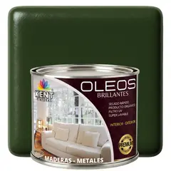KENT - OLEO BRILLANTE PREMIUM - MULTISUPERFICIES - MEDIO GALON VERDE ÓXIDO