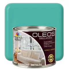 KENT - OLEO BRILLANTE PREMIUM - MULTISUPERFICIES - MEDIO GALON VERDE TROPICAL