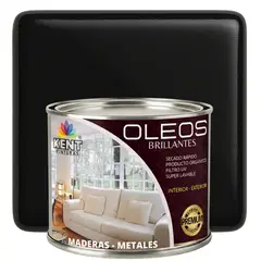 KENT - OLEO BRILLANTE PREMIUM - MULTISUPERFICIES - MEDIO GALON NEGRO ABSOLUTO