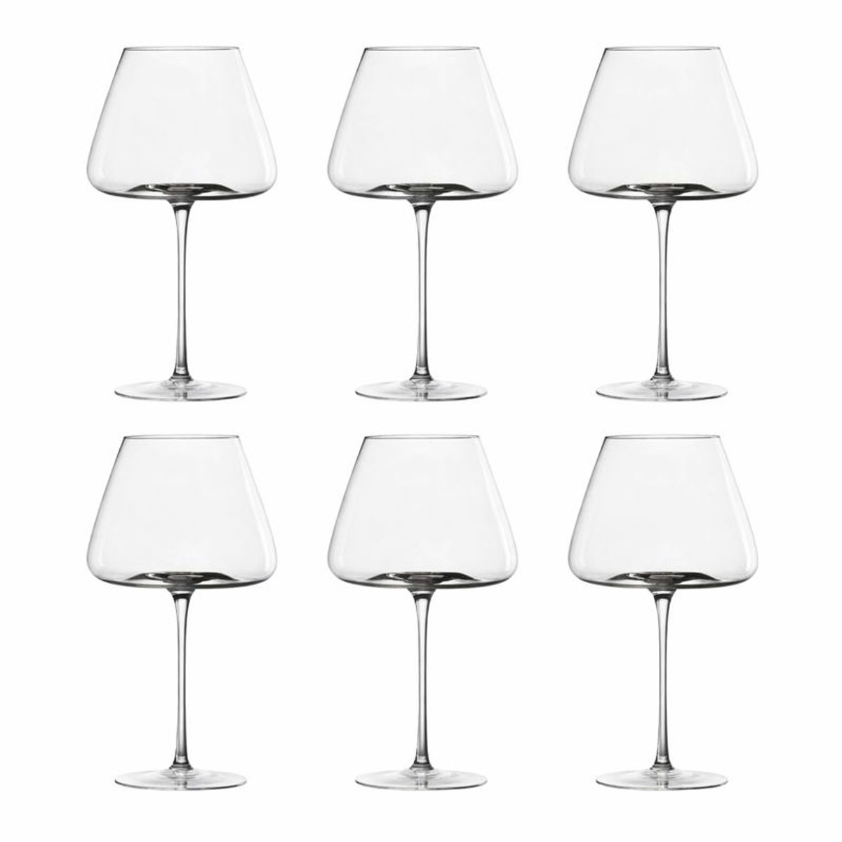 GENERICO - Copas Vino Balon Vidrio 700 Ml Set 6 Elegantes Transparentes