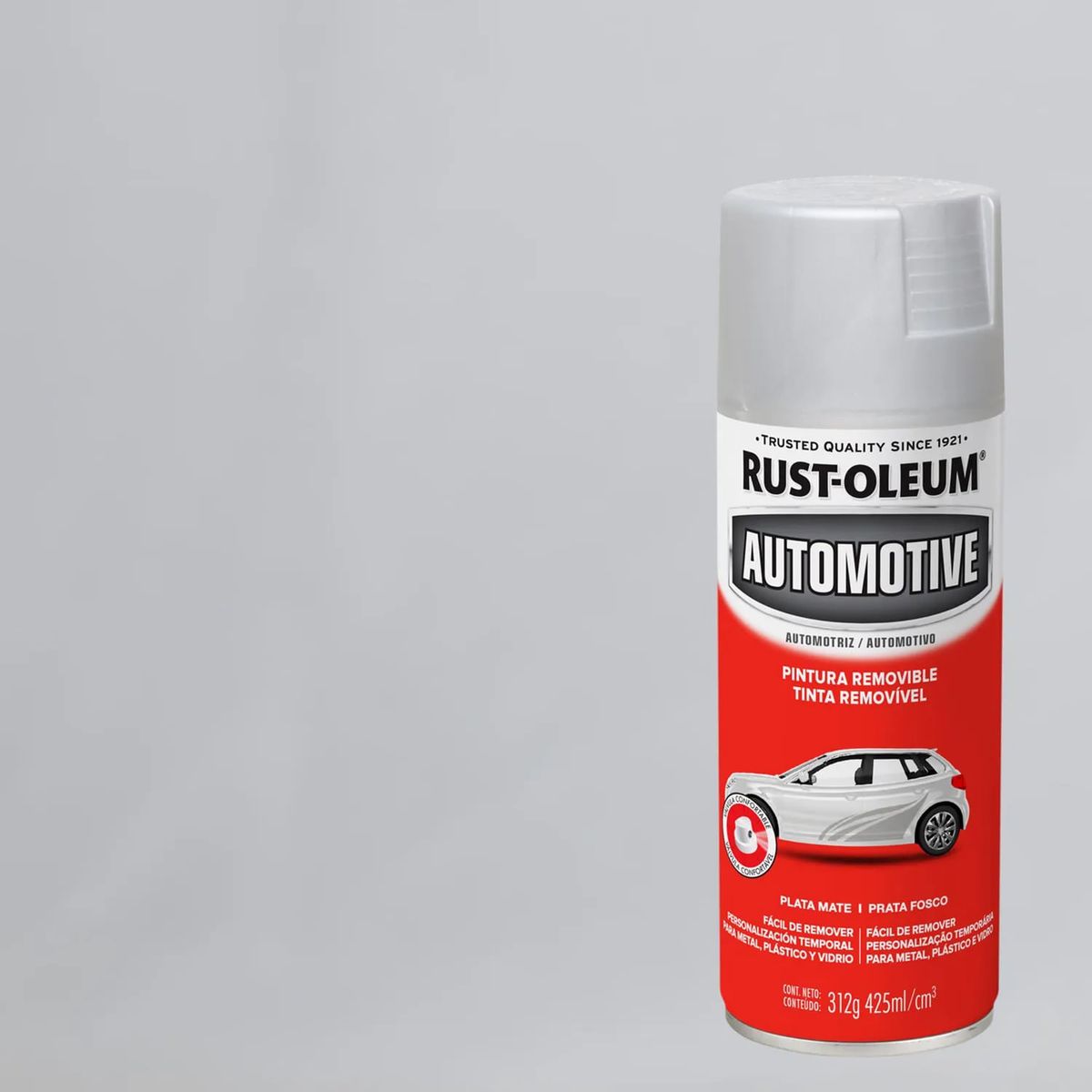 RUST OLEUM - Pintura en Spray Automotive Removible Plata Mate 312 g