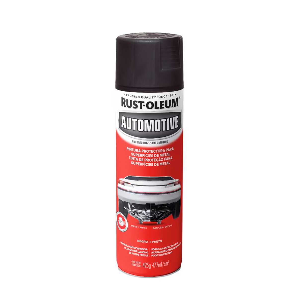RUST OLEUM - Pintura en Spray Automotive Protector de Caucho Negro 425 g