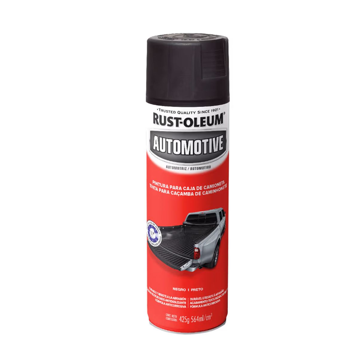 RUST OLEUM - Pintura en Spray Automotive Protectora para Caja de Camioneta Negro 425 g