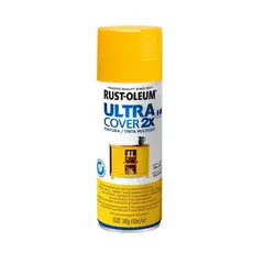 RUST OLEUM - Pintura en Spray Ultra Cover 2X Multiuso Amarillo Oro Brillante 340 g