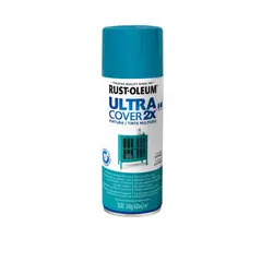 RUST OLEUM - Pintura en Spray Ultra Cover 2X Multiuso Turquesa Satinado 340 g