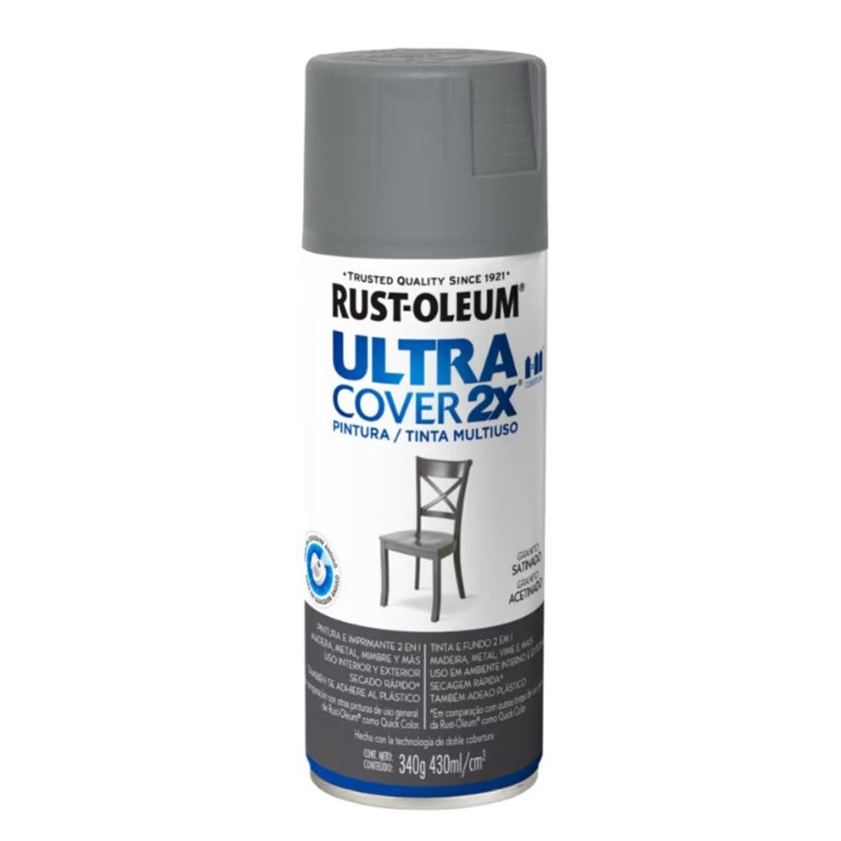 RUST OLEUM - Pintura en Spray Ultra Cover 2X Multiuso Granito Satinado 340 g
