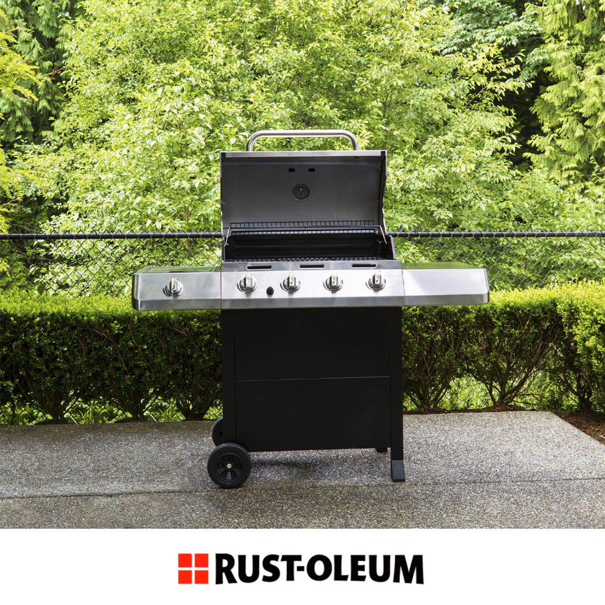 RUST OLEUM - Pintura en Spray High Heat Alta Temperatura Plata Mate 340 g