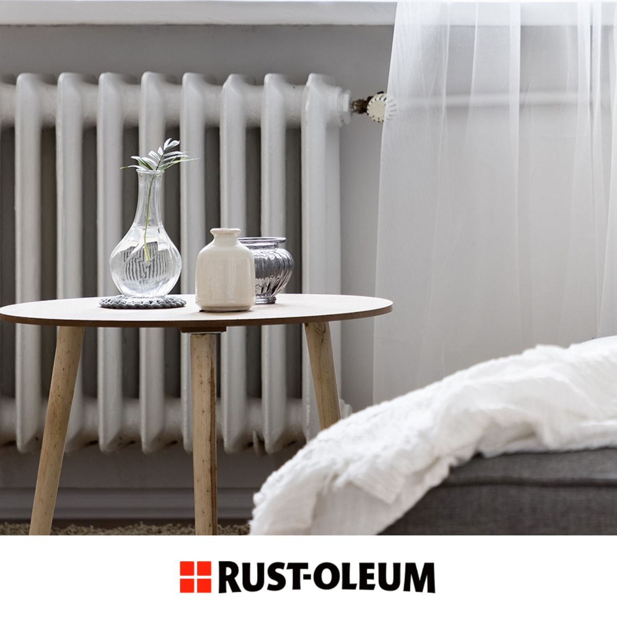RUST OLEUM - Pintura en Spray High Heat Alta Temperatura Blanco Mate 340 g