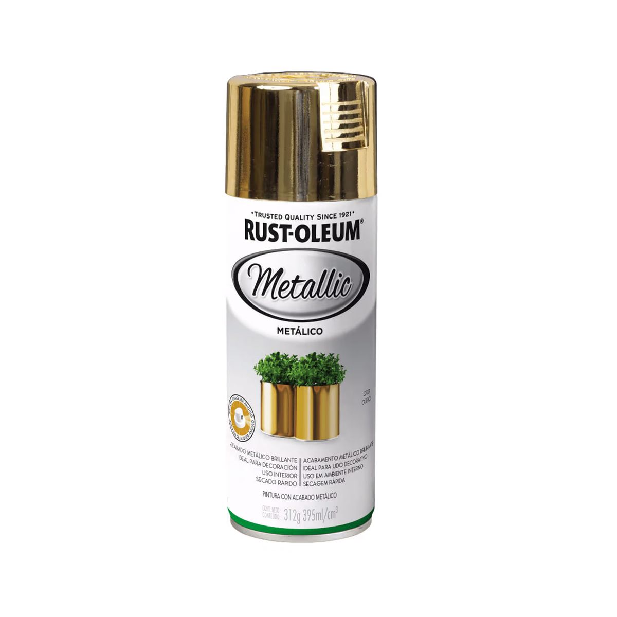 RUST OLEUM - Pintura en Spray Acabado Special Metálico Oro Brillante 312 g