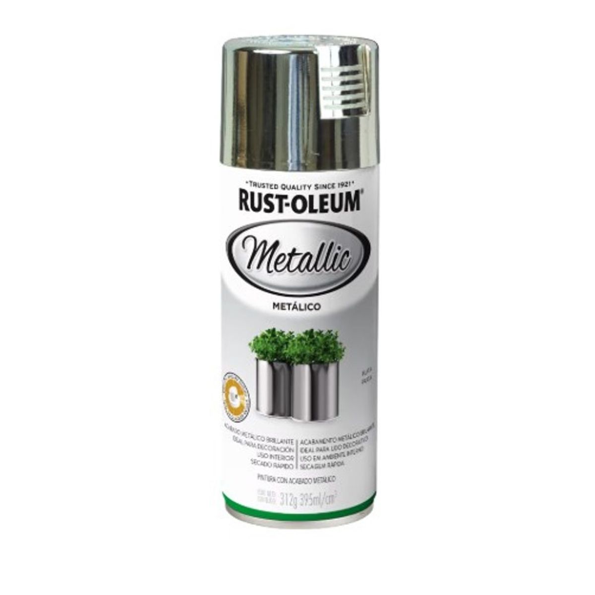RUST OLEUM - Pintura en Spray Acabado Special Metálico Plata Brillante 312 g