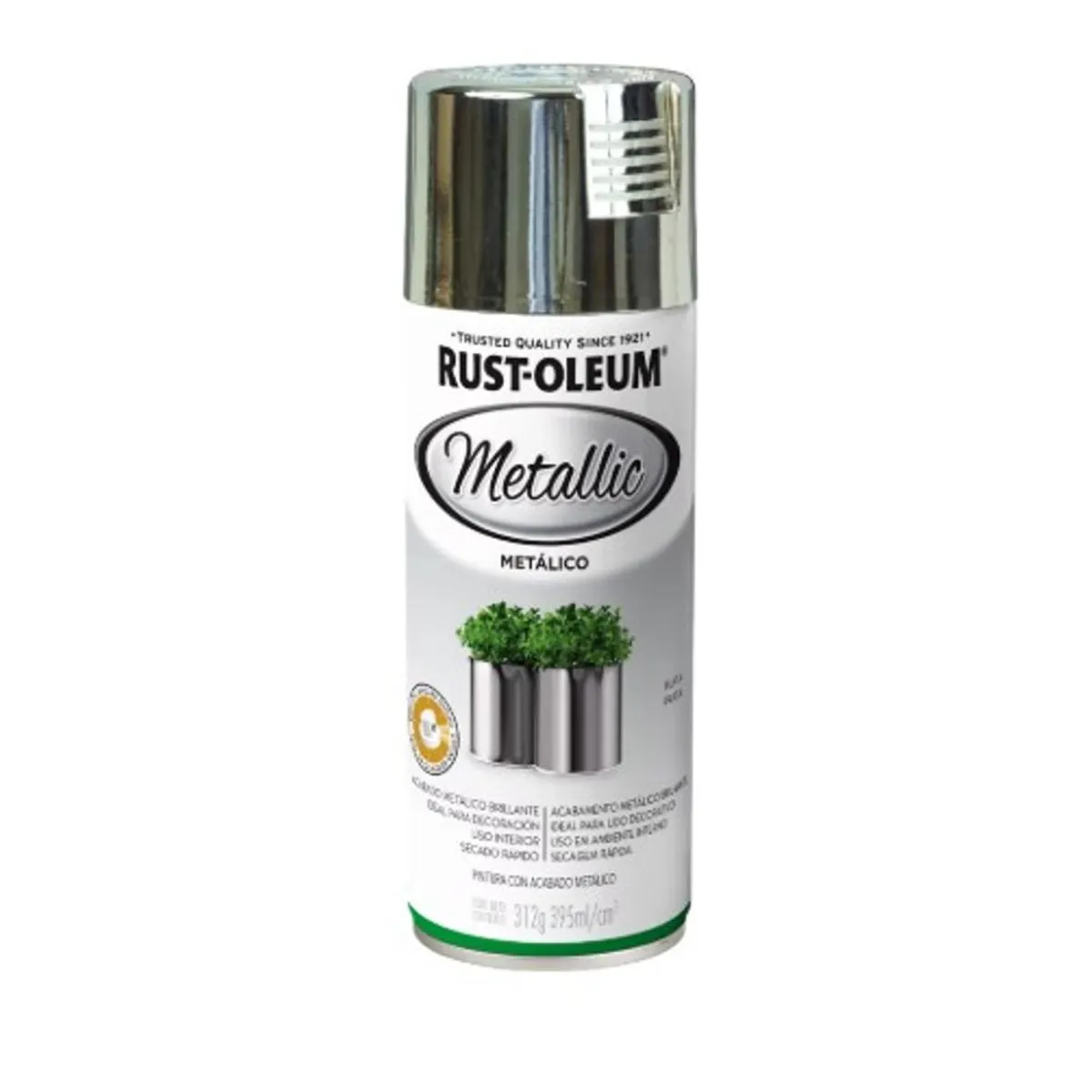 RUST OLEUM - Pintura en Spray Acabado Special Metálico Plata Brillante 312 g